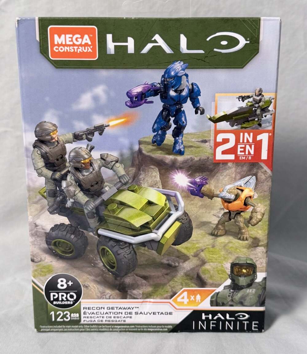 Mega Construx Halo Infinite Recon Getaway 2-in-1 Construction Set (GNB40)
